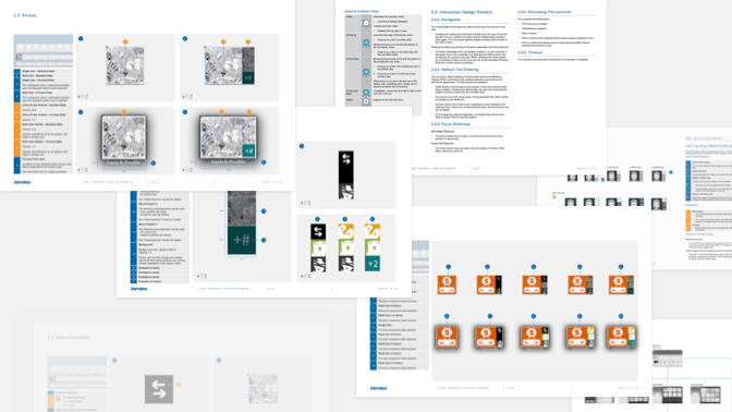 Picture of interaction, visual and motion specifications