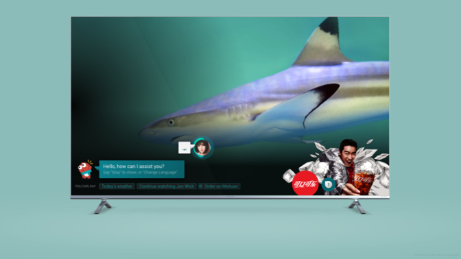 Picture of advertising formats for the Voice Assistant UI (Keyword, Voice Query).