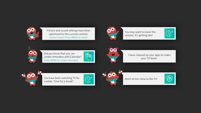 VIDAA 6 Jubao animated notifications